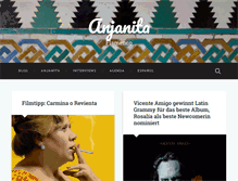 Tablet Screenshot of anjanita.com